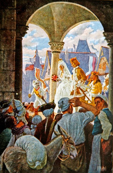 Il matrimonio del Marchese di Carabas e della Principessa, illustrazione da 