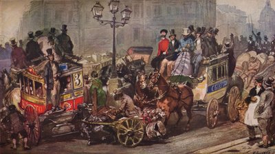 Scena al Ludgate Circus, 1850 da Otto Limited