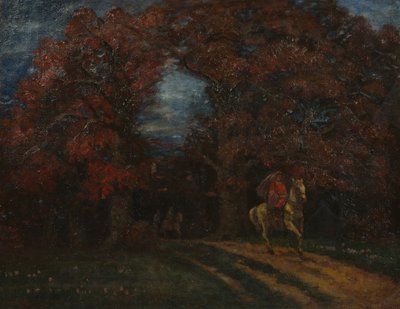 Paesaggio autunnale con cavalieri da Otto Ludvig Sinding