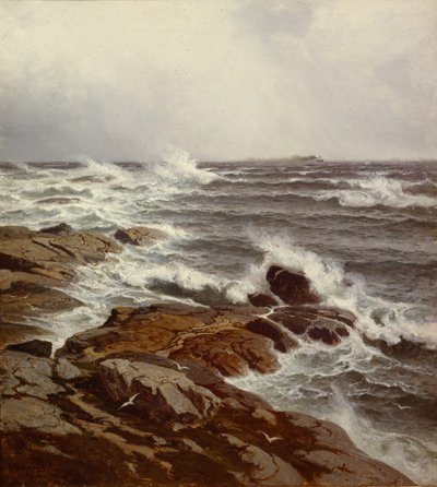 Parte della costa da Otto Ludvig Sinding