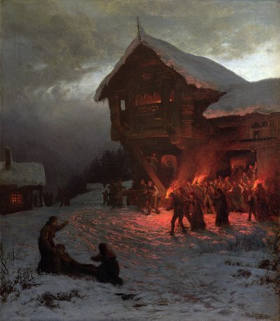 Rissa a una festa di Natale da Otto Ludvig Sinding