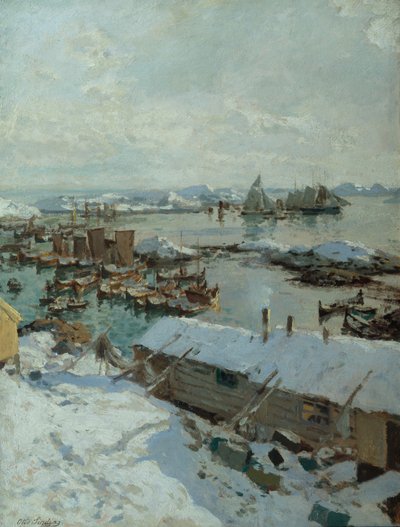 Nel porto di Svolvaer da Otto Ludvig Sinding