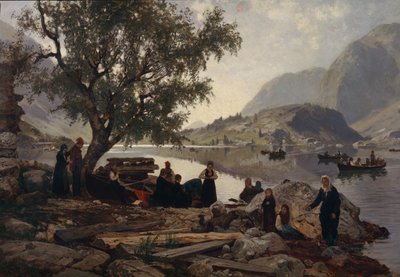Parte del fiordo da Otto Ludvig Sinding