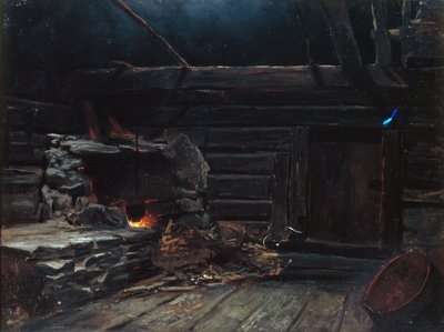 Røkovnstue, oppstryn da Otto Ludvig Sinding