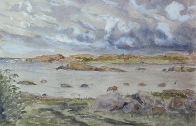 Schizzo di mare e paesaggio da Otto Ludvig Sinding