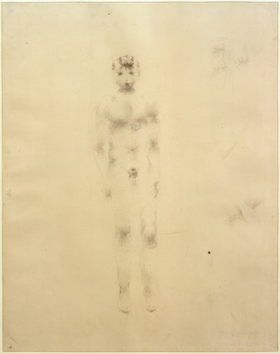 Ragazzo nudo con braccia pendenti da Otto Meyer Amden