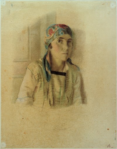 Ragazza con fazzoletto da Otto Meyer Amden