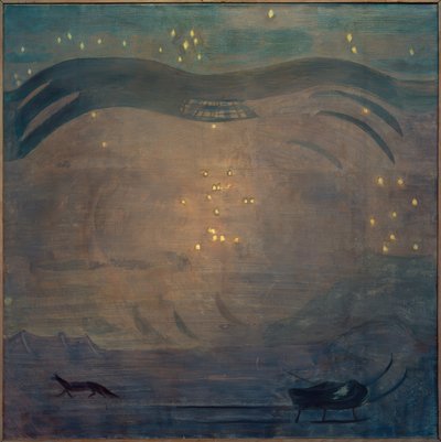 Paesaggio stellato con cima di montagna da Otto Meyer Amden