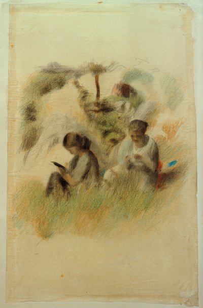Due donne nel paesaggio da Otto Meyer Amden