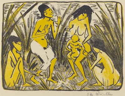 Il ritrovamento di Mosè (Auffindung des Moses), c.1920 da Otto Mueller