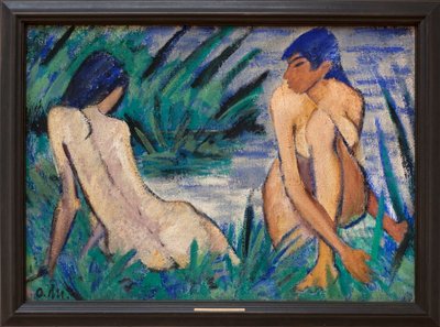 Due ragazze tra le canne da Otto Mueller