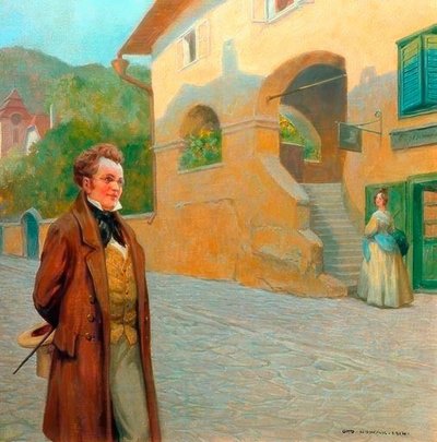 Schubert in passeggiata attraverso una regione della Bassa Austria da Otto Robert Nowak