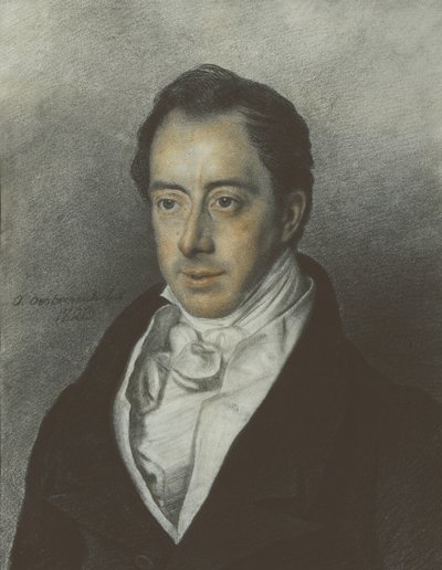 Ritratto di Nikolay Ivanovich Turgenev, 1823 da Otto Oesterreich