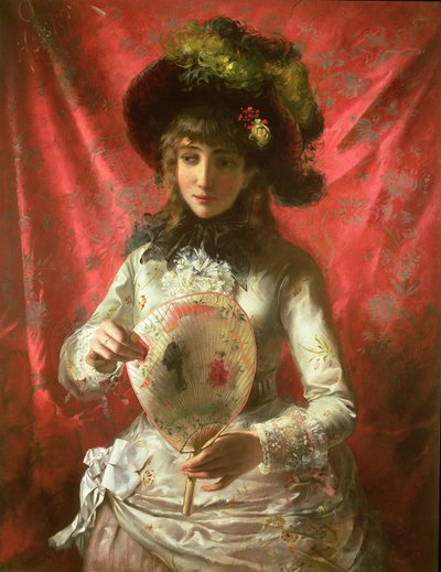 Ragazza con un ventaglio da Otto Rudolf Hessler