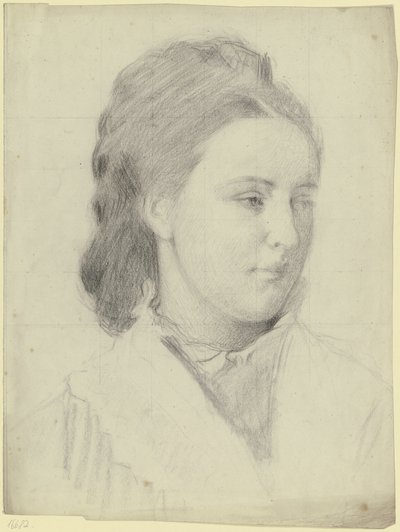 Ritratto di giovane donna di tre quarti da Otto Scholderer