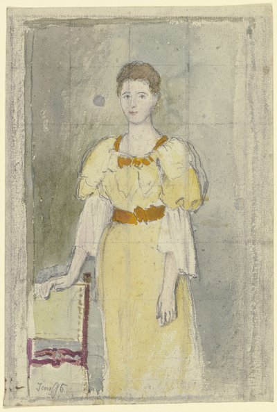 Signora in piedi da Otto Scholderer
