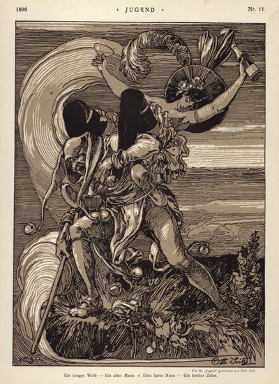 Una giovane donna - un vecchio - una noce dura - un dente cavo da Otto Seitz