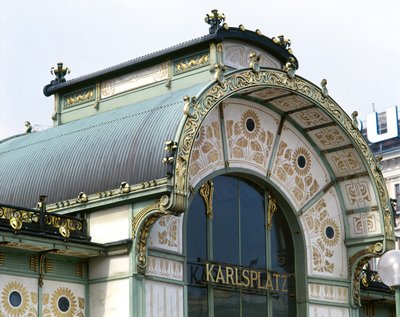 Il Padiglione Otto Wagner a Karlsplatz da Otto Wagner