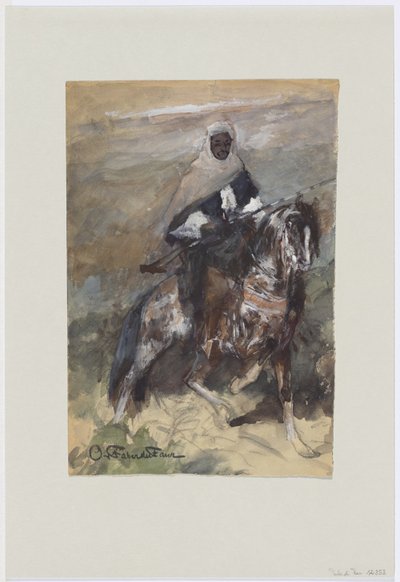 Beduino a cavallo da Otto von Faber du Faur