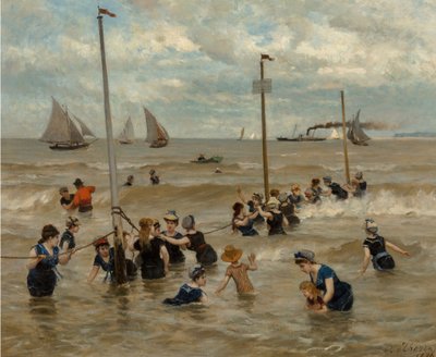 Bagno al mare, 1876 da Otto von Thoren