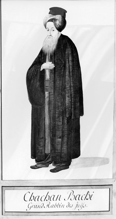 Chachan Bachi, il Rabbino Capo di Istanbul, c.1790 da Ottoman School