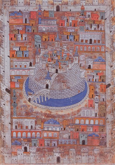 Mappa di Aleppo, c.1600 da Ottoman School