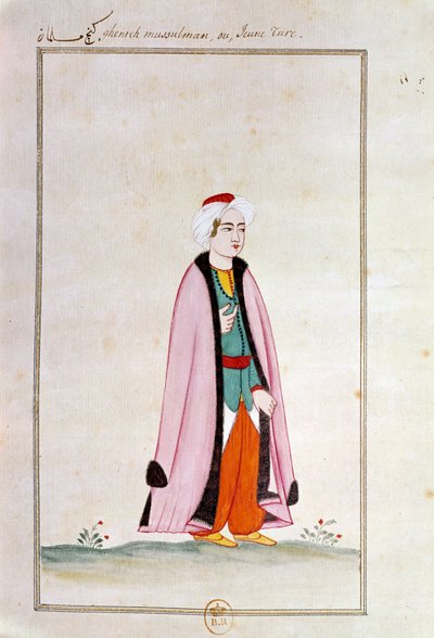 Arte ottomana: un giovane turco da Ottoman School