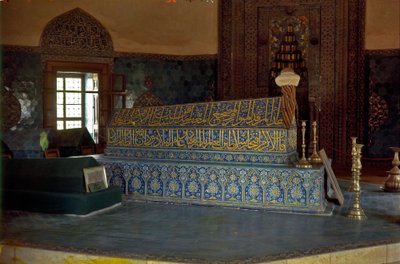 Tomba del sultano Mehmet Celebi I nel mausoleo verde da Ottoman School