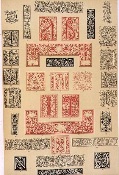Esemplari di Abbellimenti Tipografici dal XVI secolo in Italia e Francia, pubblicati da Aldine, Giunta e Stephan, capitolo XIX, tavola XC, da 