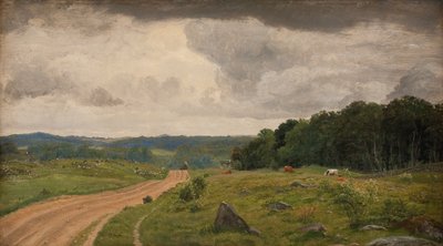 Paesaggio a Kongens Møller, Sealand. Luce del pomeriggio da P.C. Skovgaard