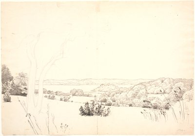 Paesaggio con vista sul lago Skarrit da P.C. Skovgaard