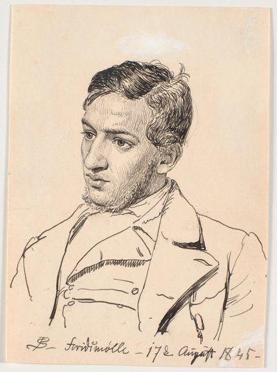 Ritratto del pittore Carlo Dalgas da P.C. Skovgaard