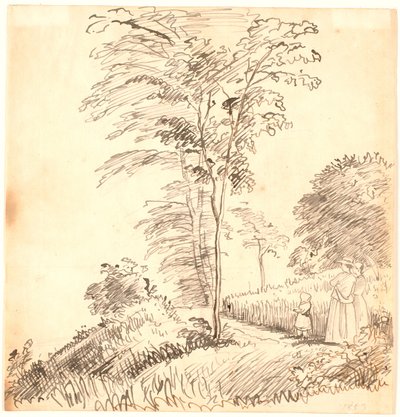 Passeggiata sul sentiero (forse Vedbæk) da P.C. Skovgaard
