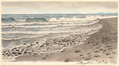 Spiaggia con vista sul Kattegat verso Kullen da P.C. Skovgaard