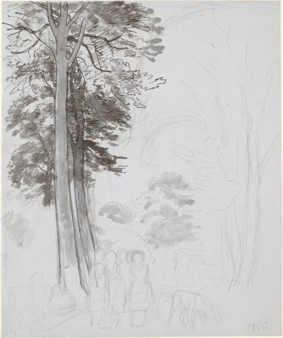 Studio per "Bosco di faggi a maggio" da P.C. Skovgaard
