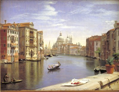 Veduta del Canal Grande, Venezia. Sullo sfondo S. Maria della Salute da P.C. Skovgaard