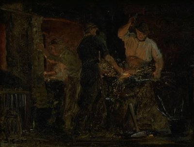Una fucina a Hornbæk da Peder Severin Krøyer