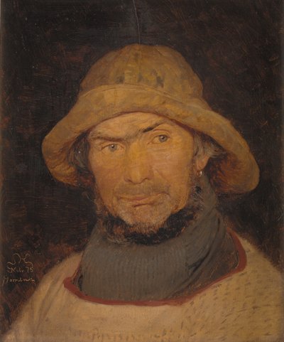 Ritratto di un pescatore di Hornbæk da Peder Severin Krøyer