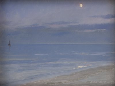 Spiaggia di Skagen al chiaro di luna da Peder Severin Krøyer
