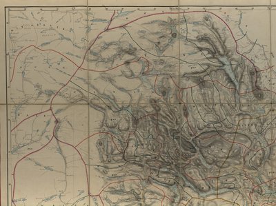 Mappa della collezione di mappe della Biblioteca Nazionale. La mappa è stata disegnata a mano (dopo il 1846) e mostra Telemark da P. A. Munch