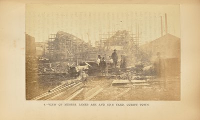 Cantiere dei signori James Ash e Co., Cubitt Town, Millwall: Vista interna da P. Barry