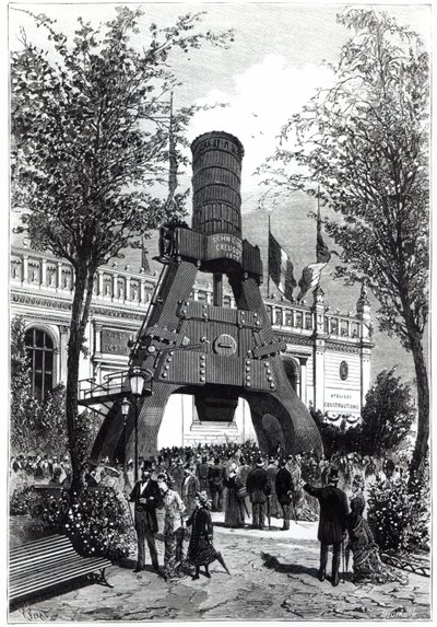 Esposizione Universale a Parigi nel 1878: il martello a vapore Le Creusot a Champs-de-Mars, 1878 da P. Ferat