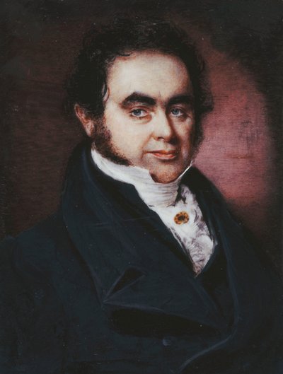 Ritratto del Navigatore, James Wendell (1787-1834), busto, in un Cappotto Blu e Cravatta Bianca da P. G. Dodd