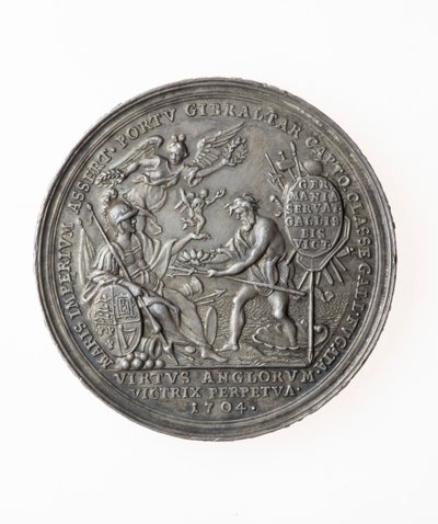 Medaglia commemorativa delle vittorie britanniche, 1704 da P. H. Muller