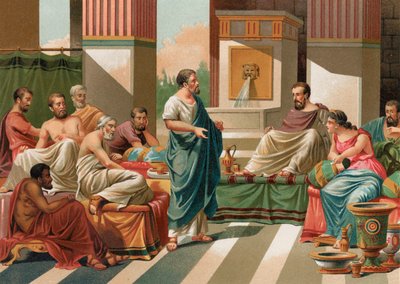 Banchetto dato dai Sette Saggi della Grecia da P. Ros