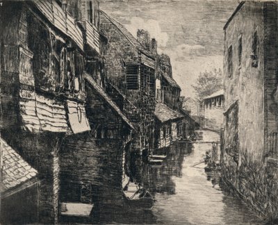Il fiume Bievre a Gentilly, 1915 da P Roy
