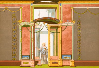 Decorazione murale pompeiana da P. Sellier