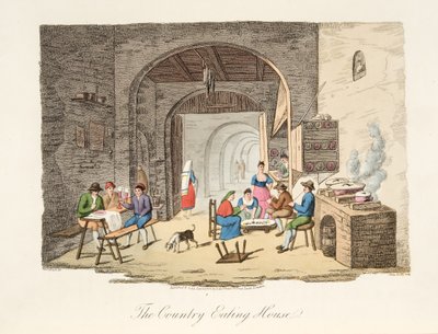 La casa da pranzo di campagna, da Italian Scenery, rappresentante i costumi, le usanze e i divertimenti dei diversi stati d