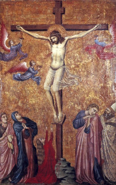 La Crocifissione, parte di un dittico, inizio XIV secolo da Pacino di Bonaguida