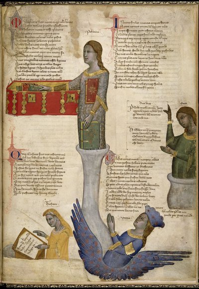 Quattro Muse Da Regia Carmina di Convenevole da Prato da Pacino di Buonaguida